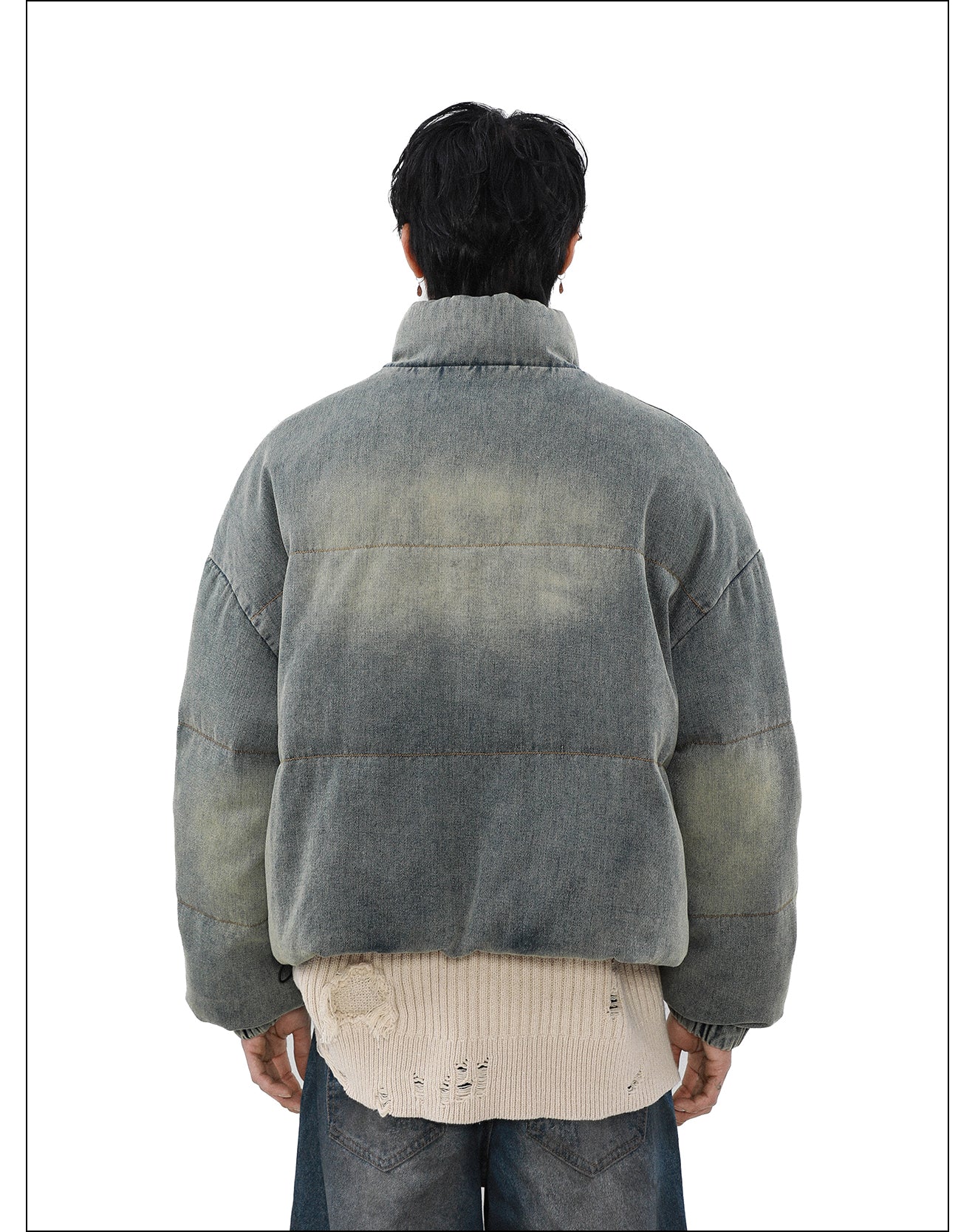 QS164B denim down jacket