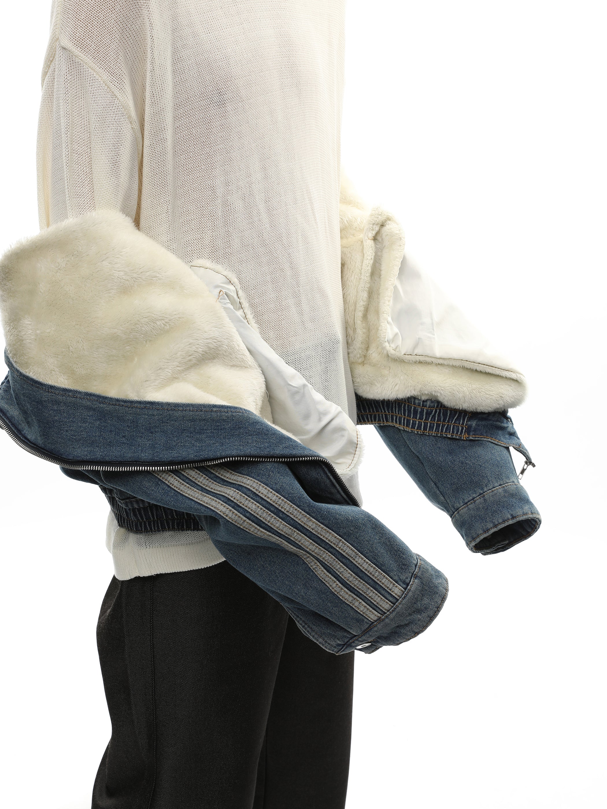 QS071B winter denim jacket