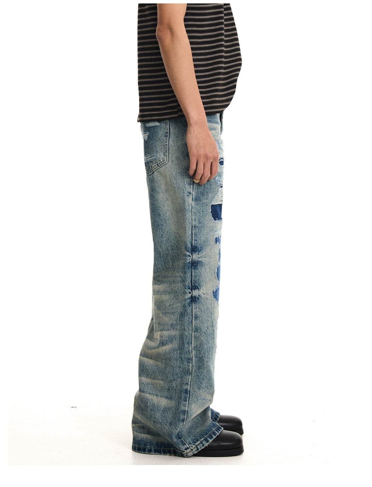 QS722B wash denim