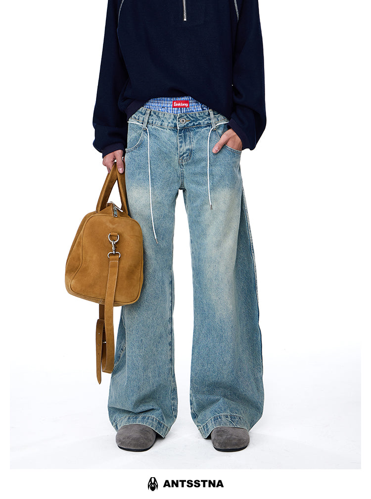 QS268B double waist denim