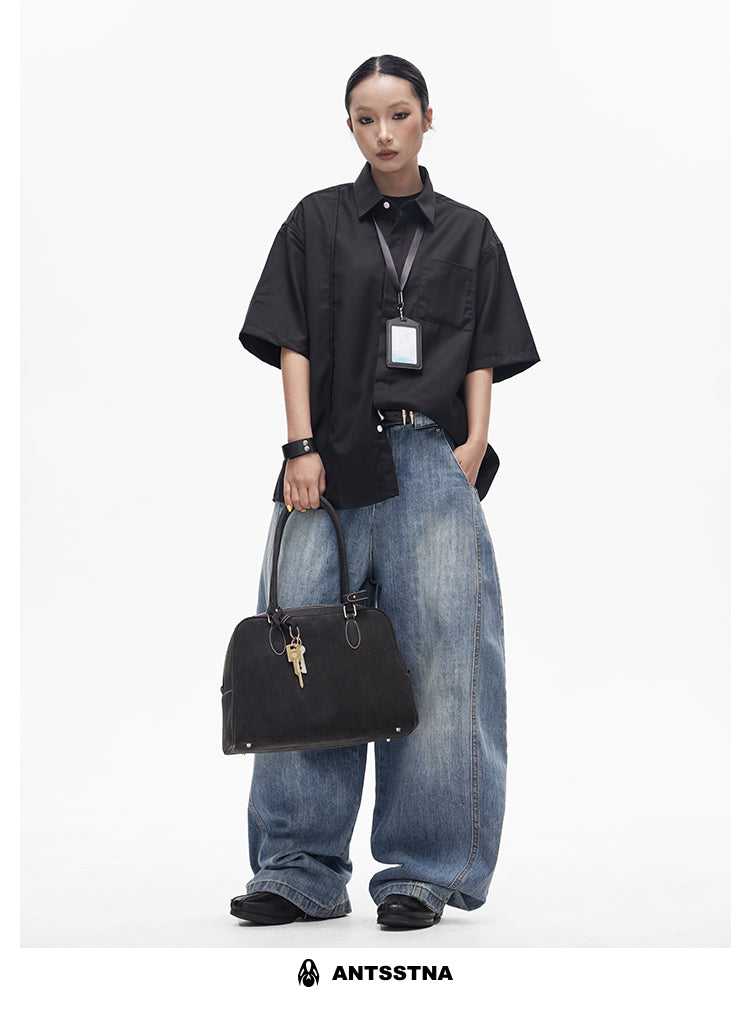 QS417B wide denim