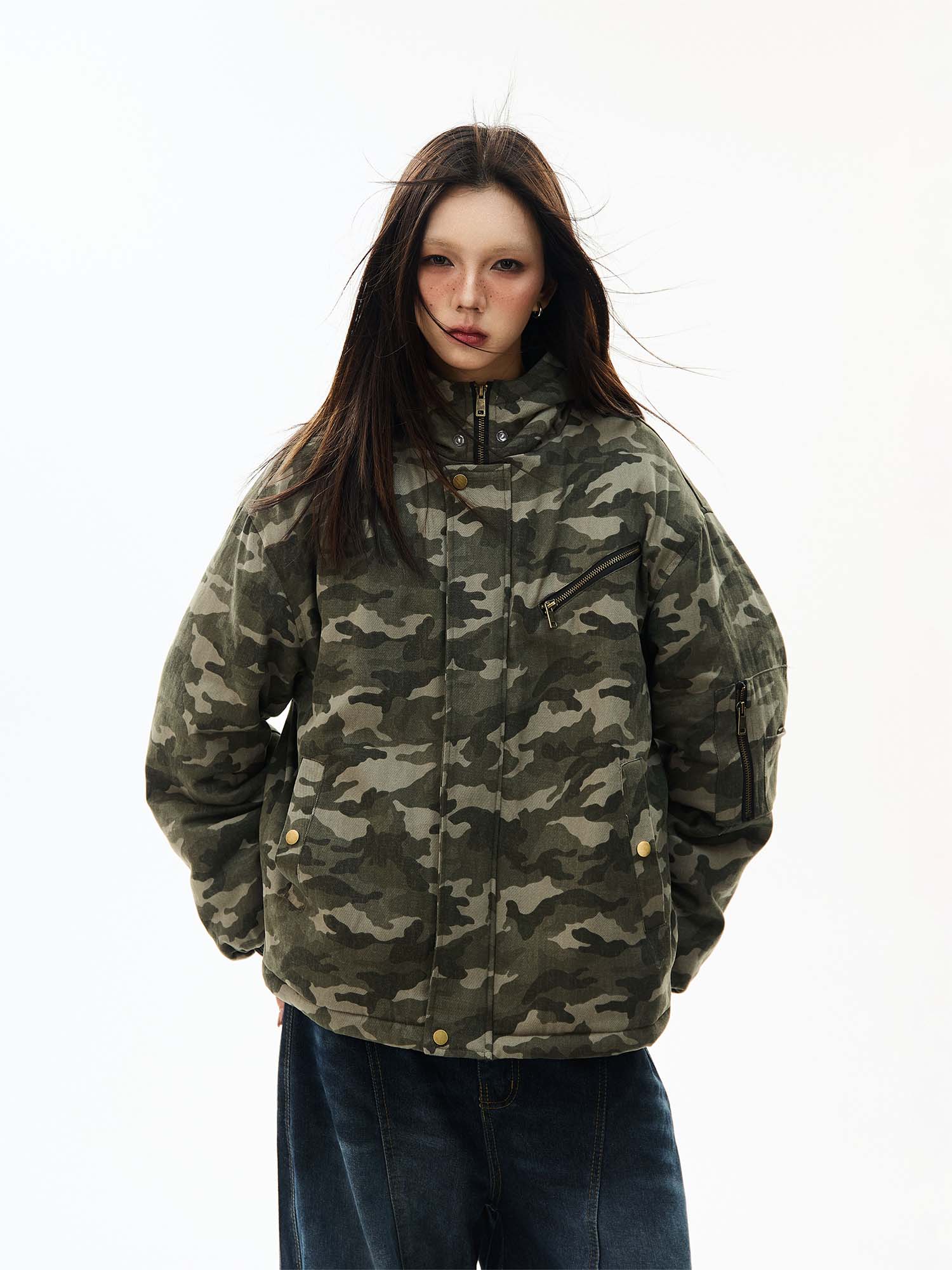 QS991A camouflage padded jacket
