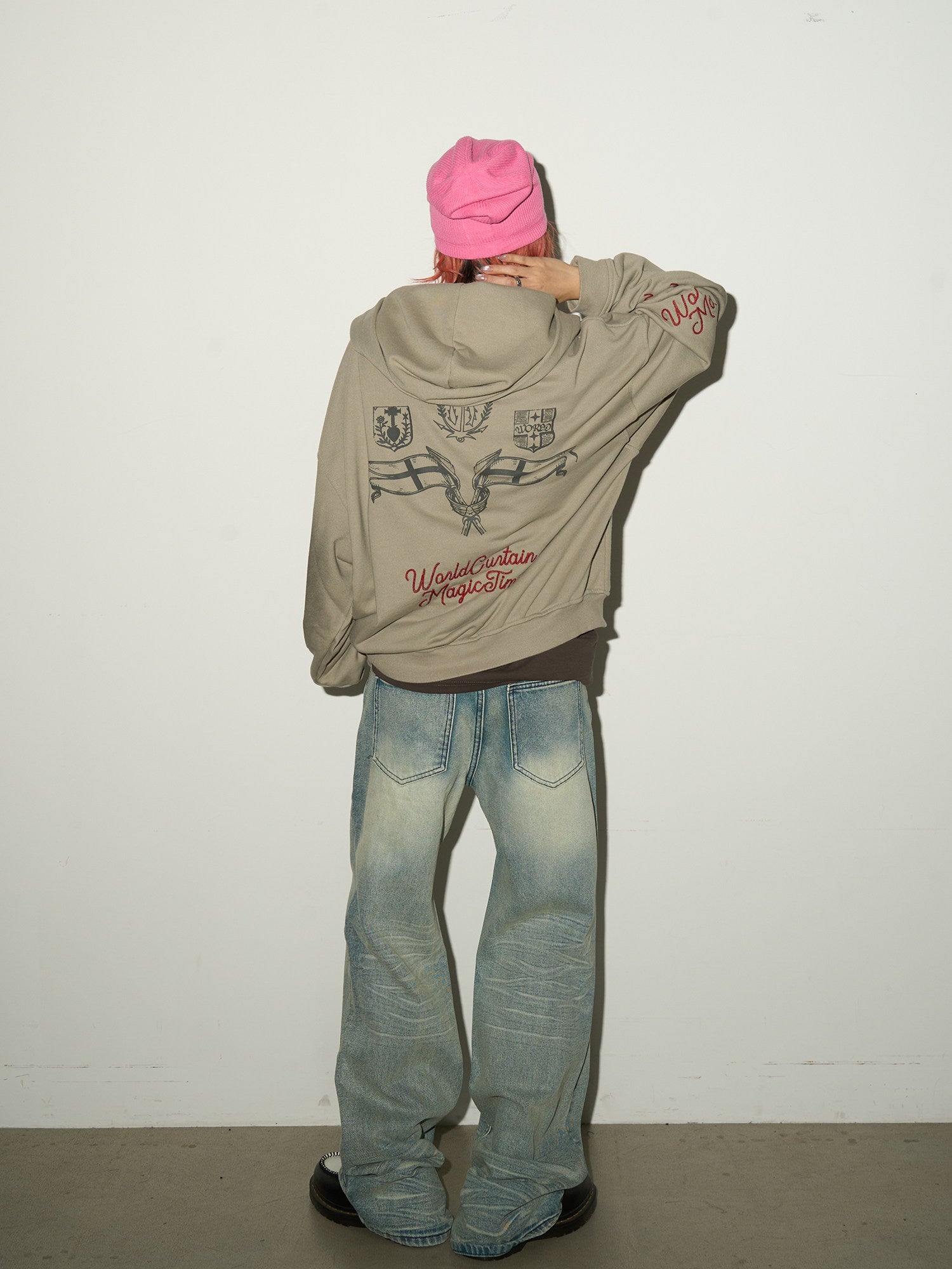 QS708B zip hoodie