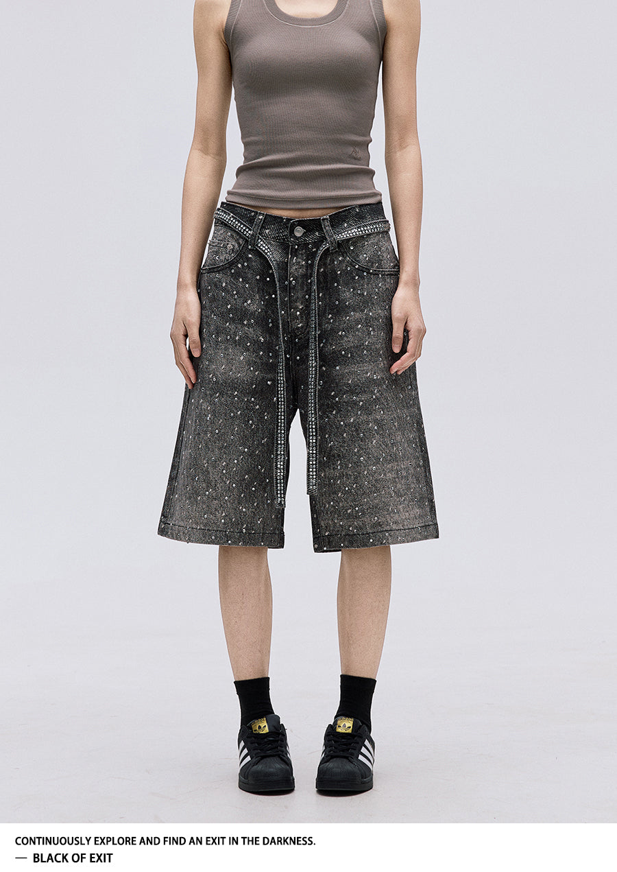 QS396B denim shorts