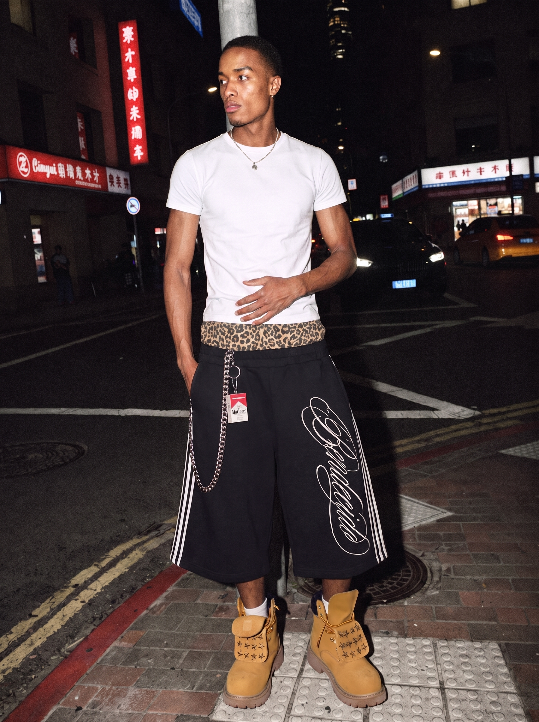 QS870B double waist shorts