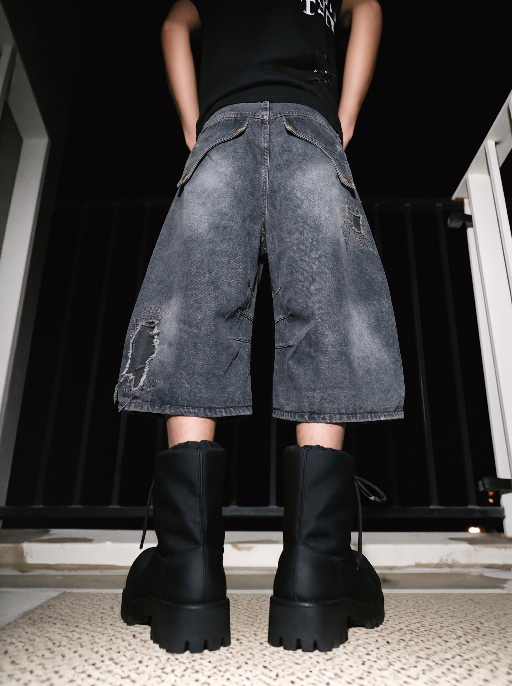 QS876B denim shorts