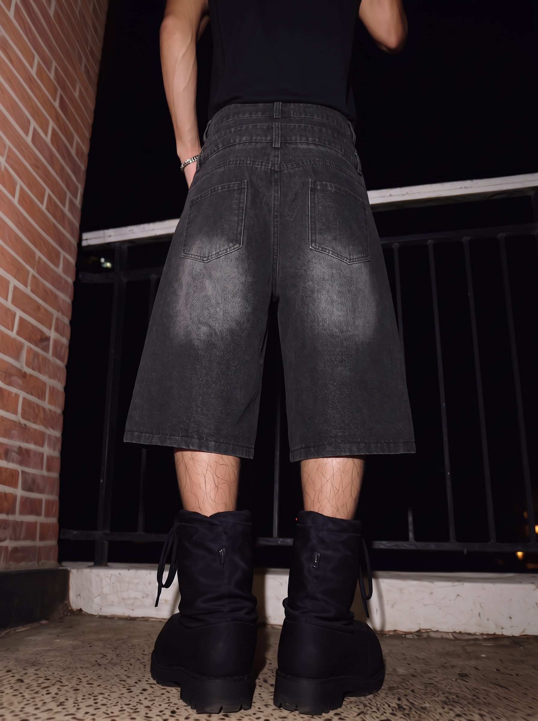 QS879B denim shorts