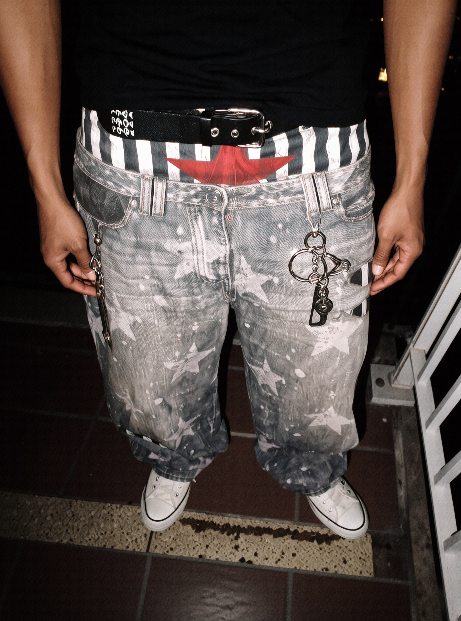 QS891B print denim