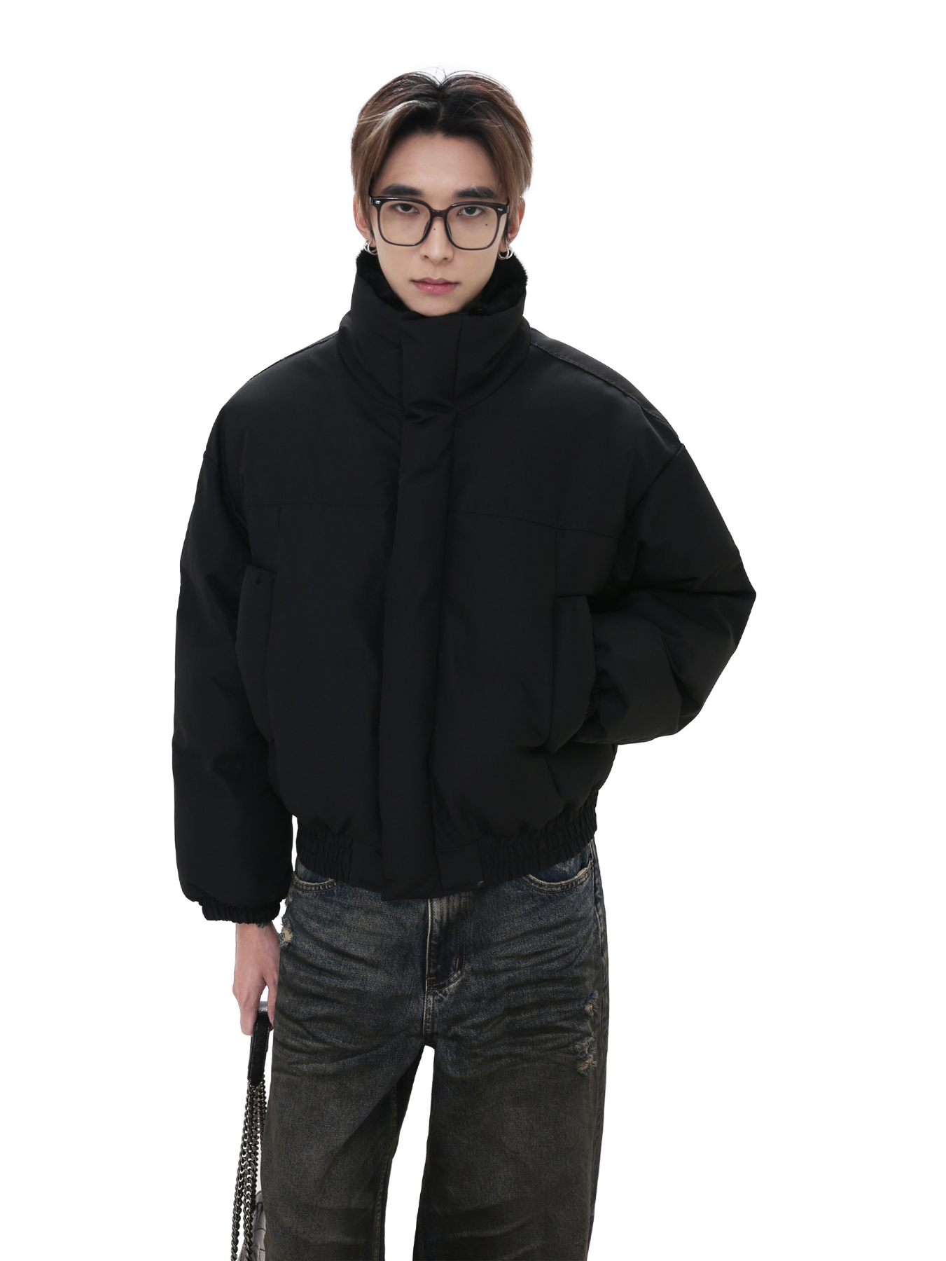 QS203B stand collar jacket