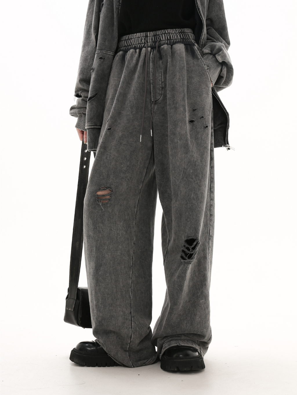 QS414A damage sweat pants