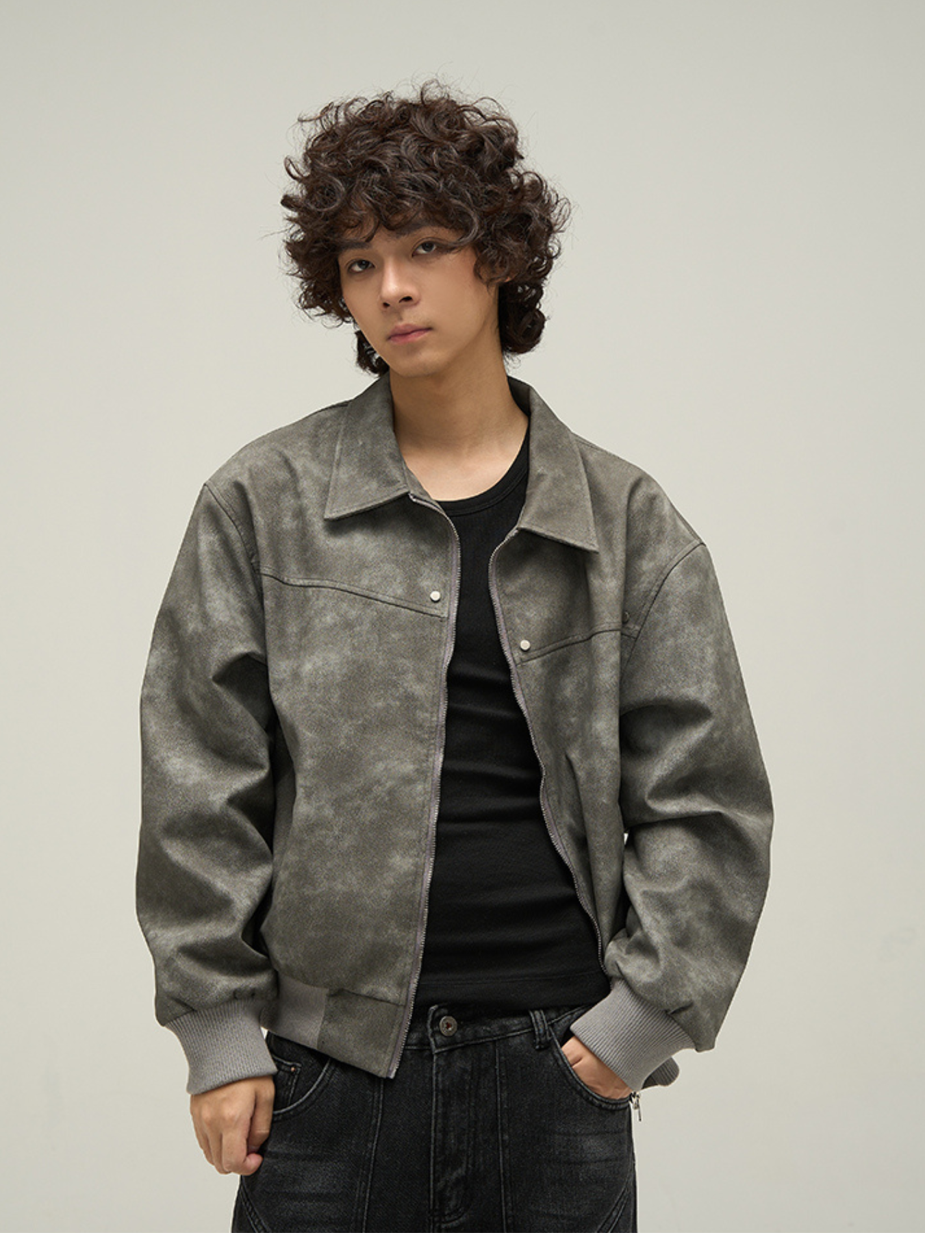 QS350A leather jacket