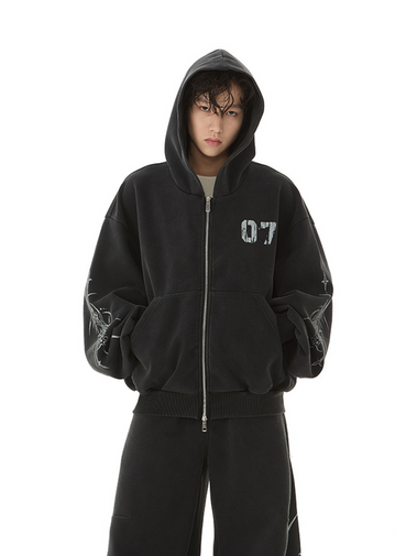 QS331B zip hoodie