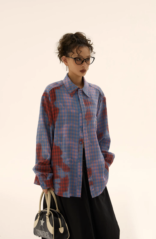 QS041A camouflage check shirts