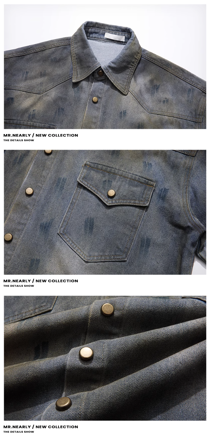 QS378A denim shirts