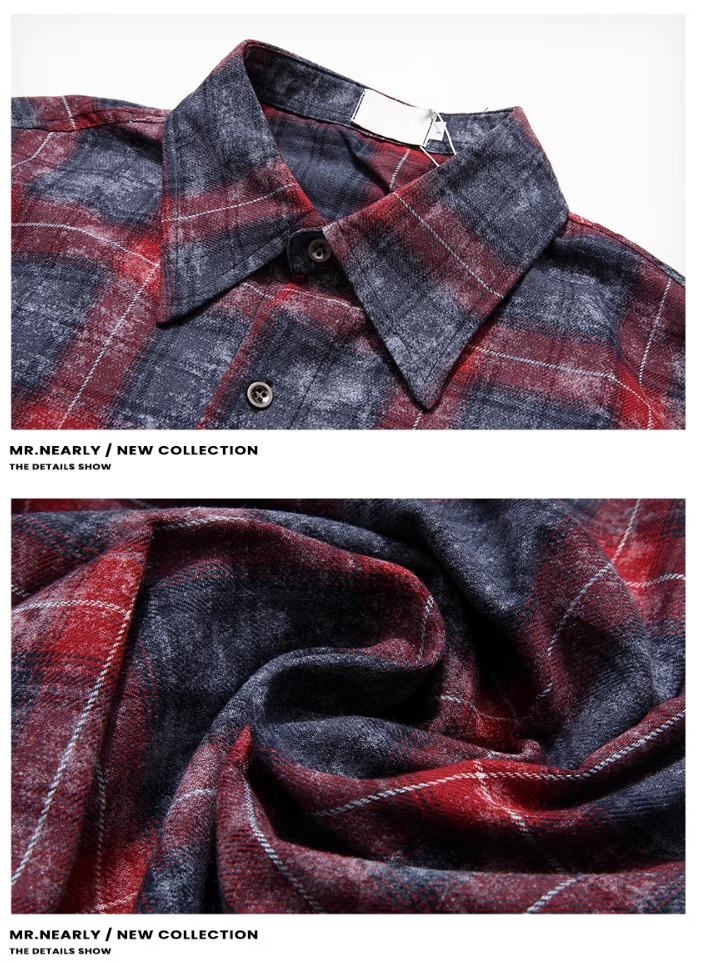 QS474A check shirts