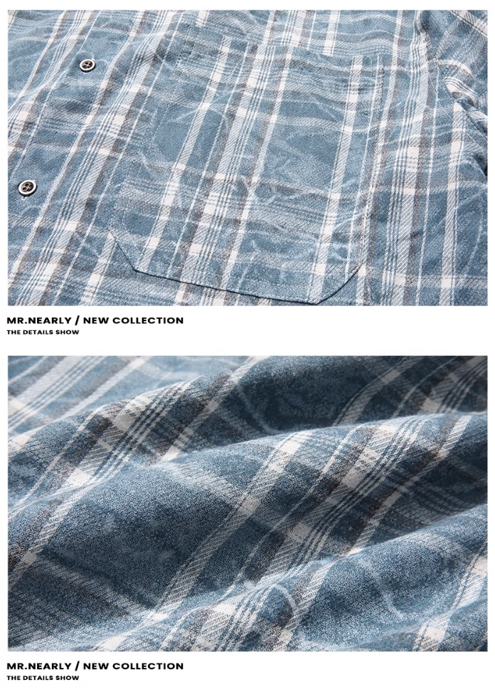 QS474A check shirts