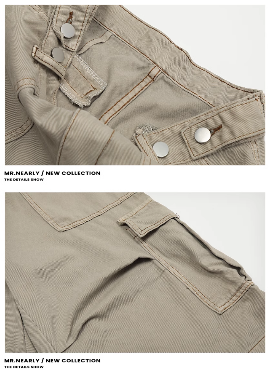 QS739A multi pocket short pants