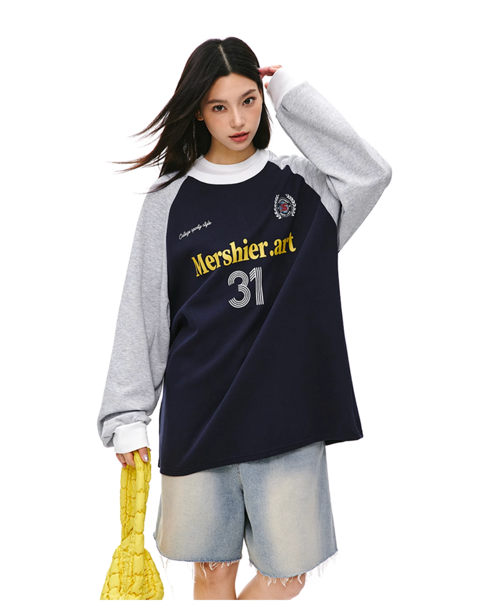 QS824A raglan L/S tee