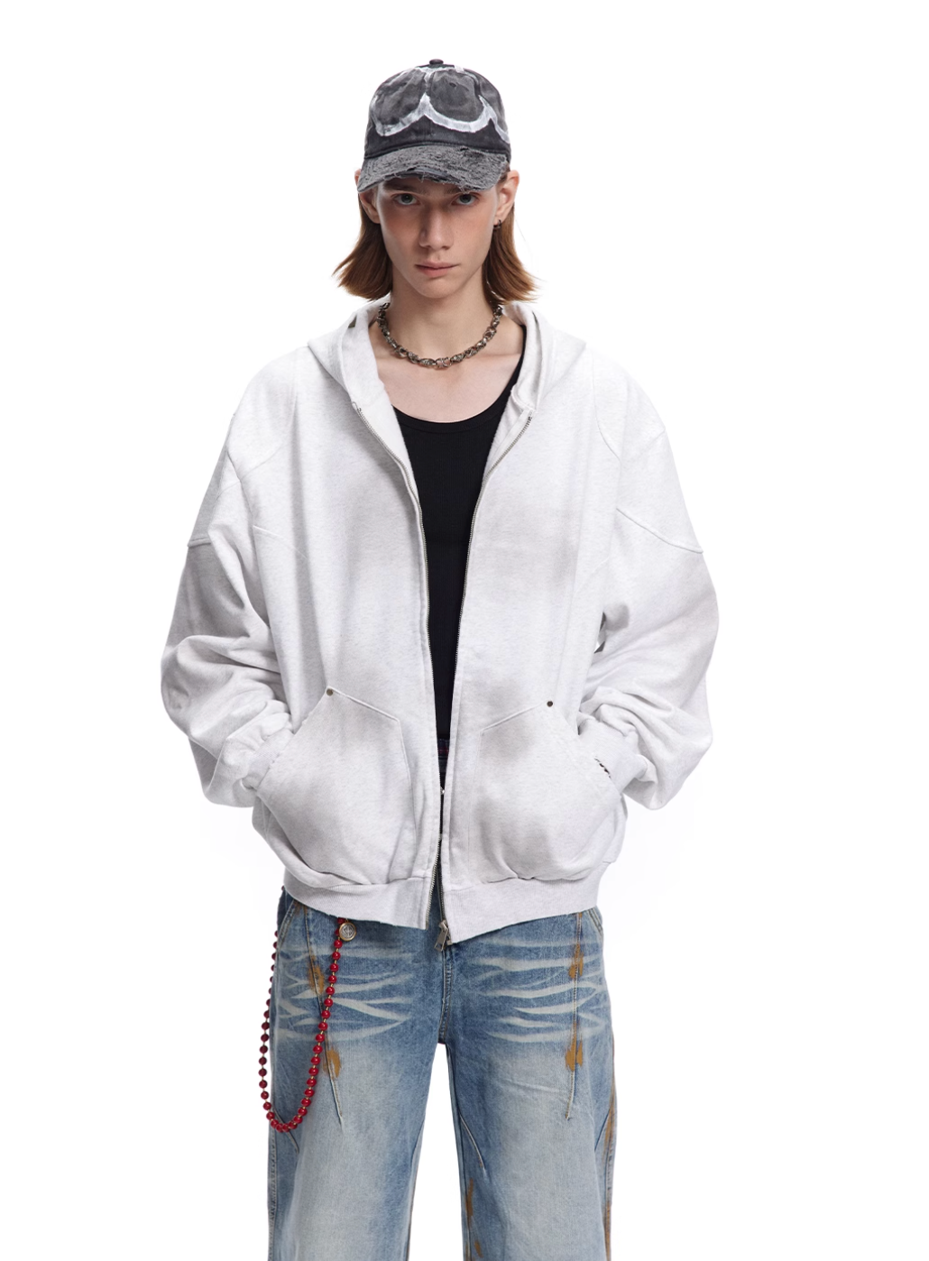 QS863A zip hoodie