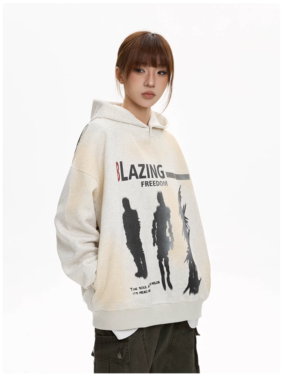 QS969A print hoodie