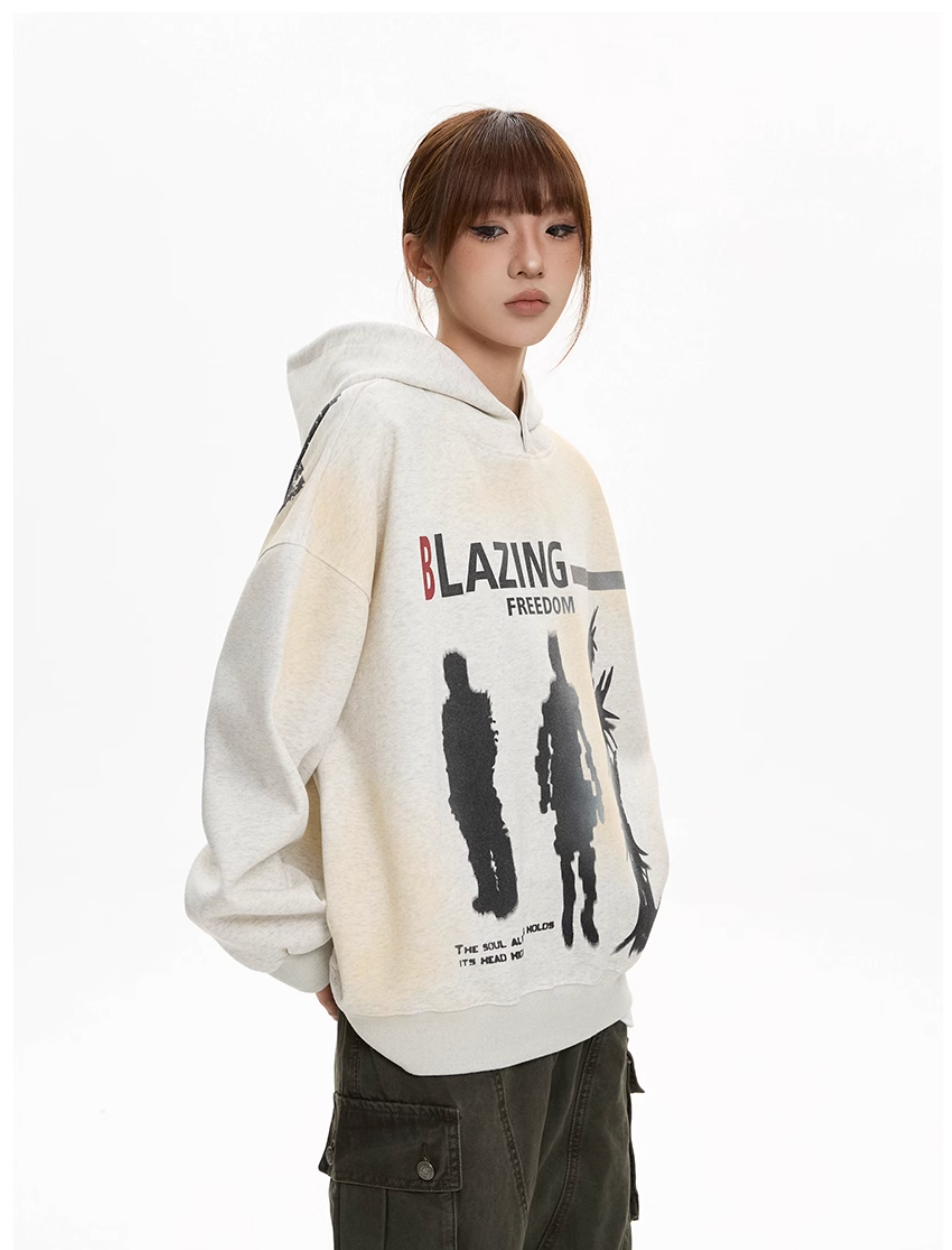 QS969A print hoodie