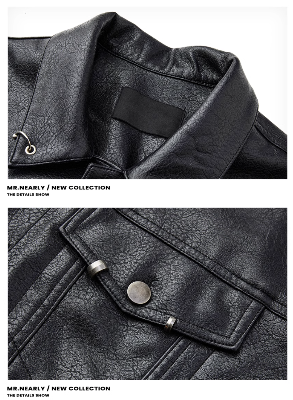 QS002B leather jacket