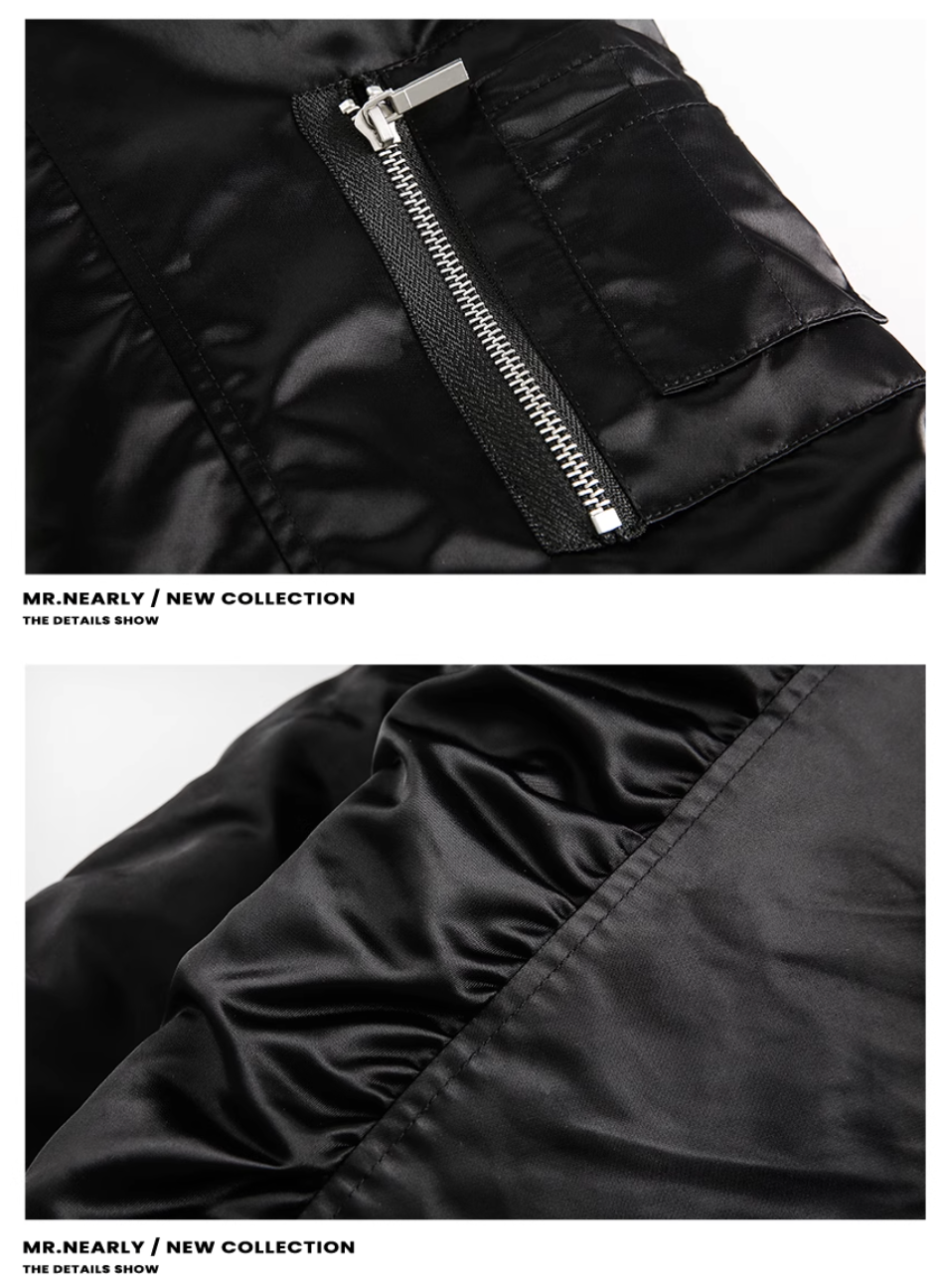 QS092B hoodie bomber jacket