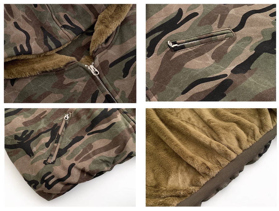 QS130B camouflage hoodie