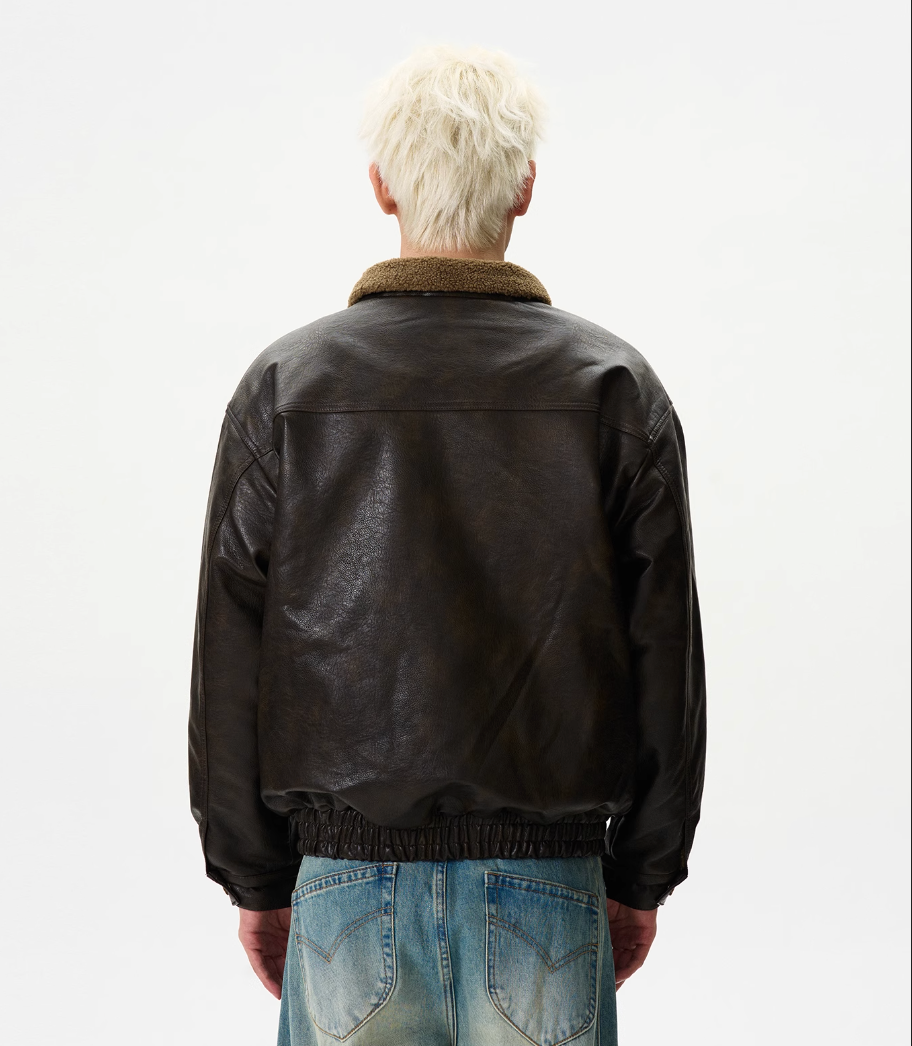 QS222B leather jacket