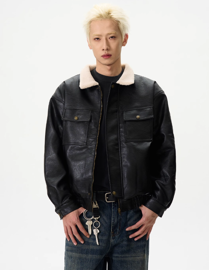 QS222B leather jacket