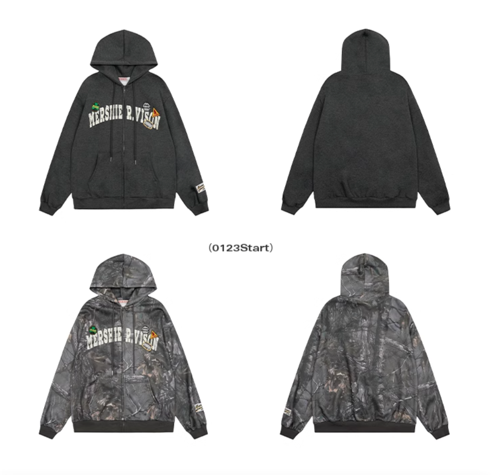 QS321B zip hoodie