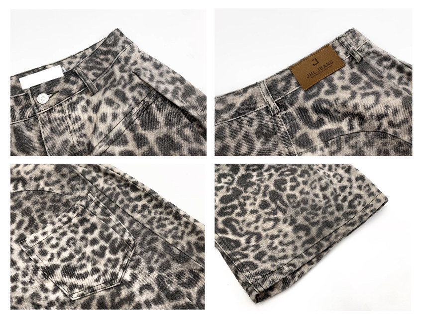 QS560B leopard shorts
