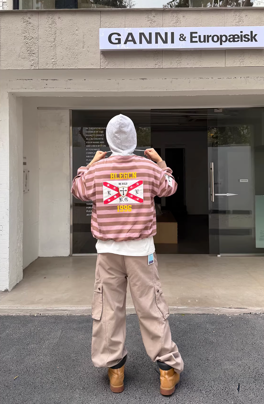 QS729B border hoodie