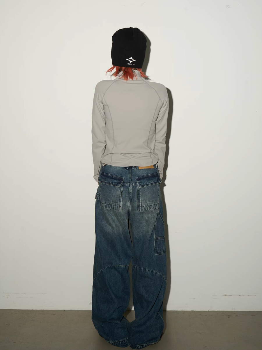 QS739B wash denim