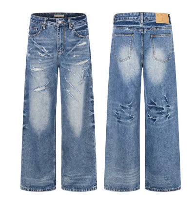 QS761B wash denim