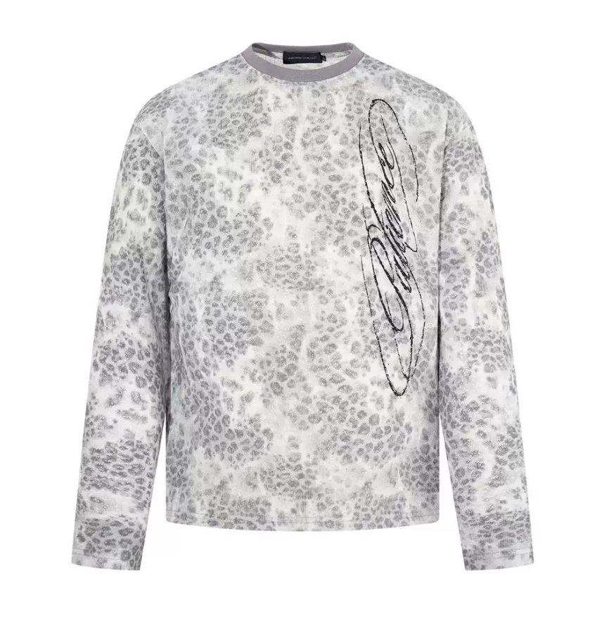 QS893B leopard L/S tee