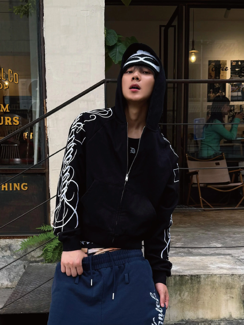 QS924B zip hoodie