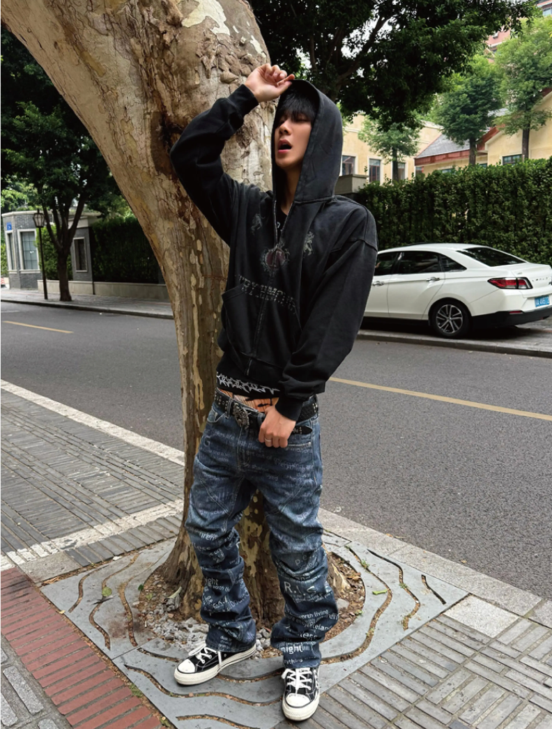QS925B zip hoodie