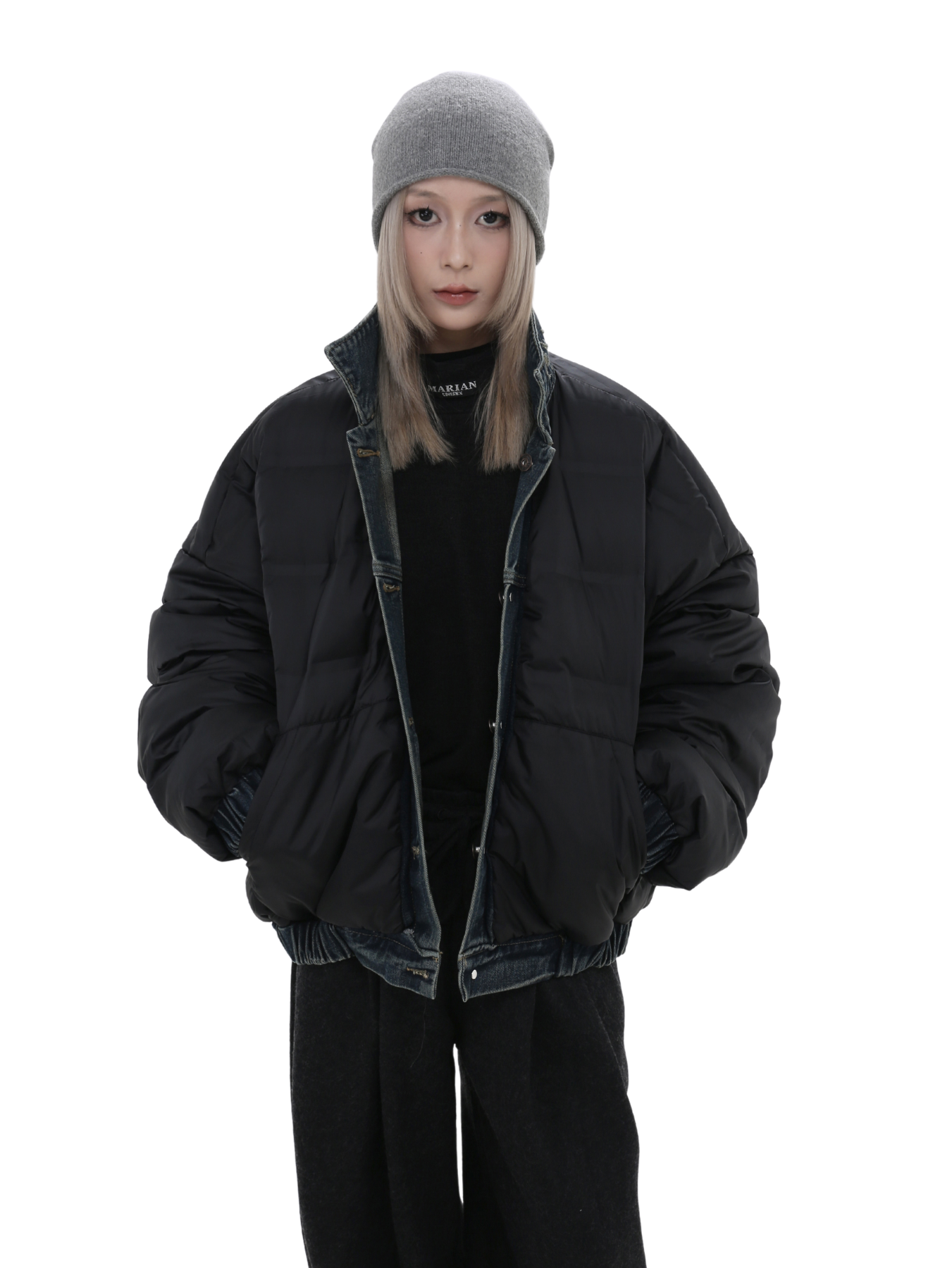 QS165B reversible down jacket