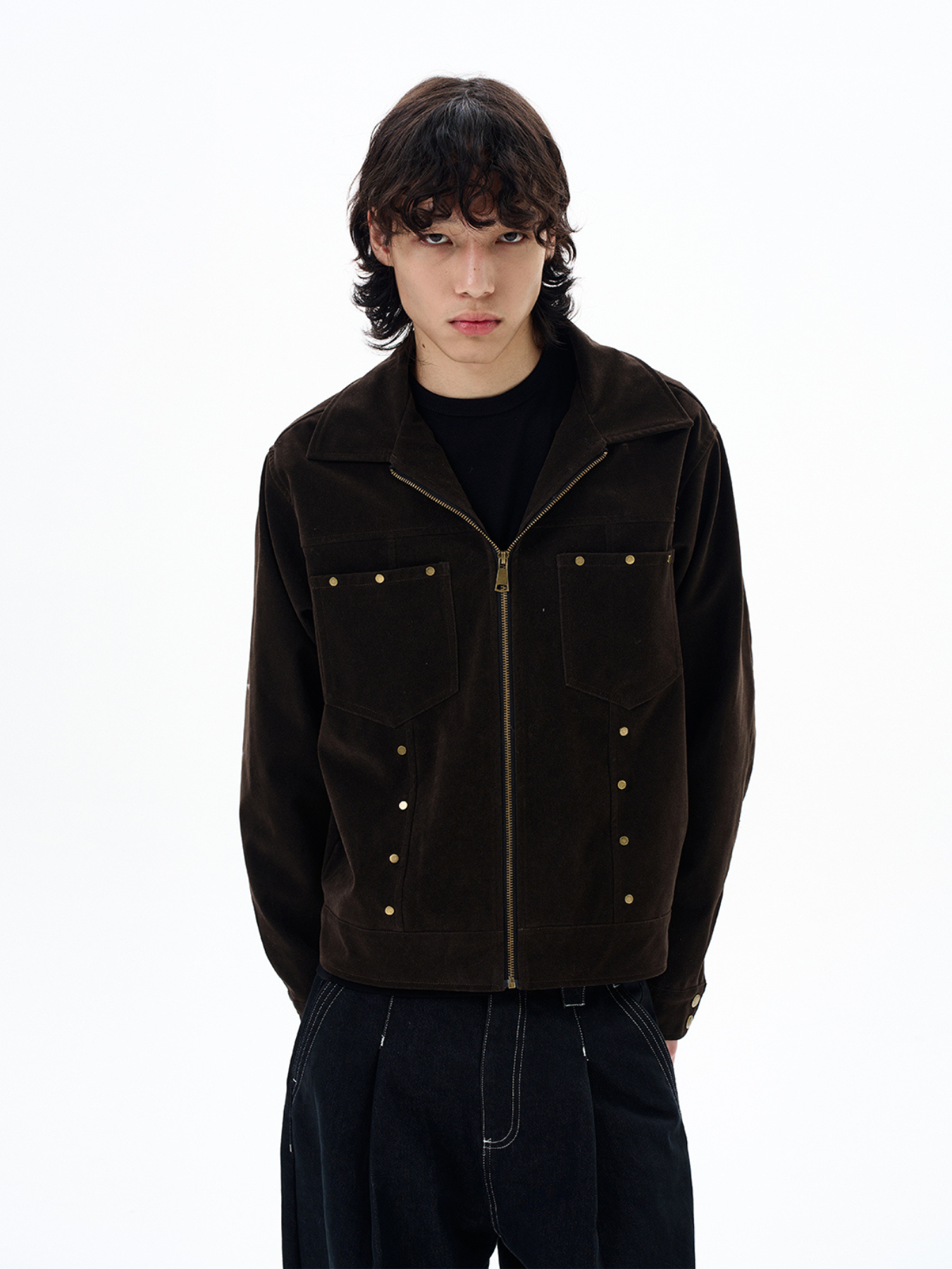 QS651B suede jacket