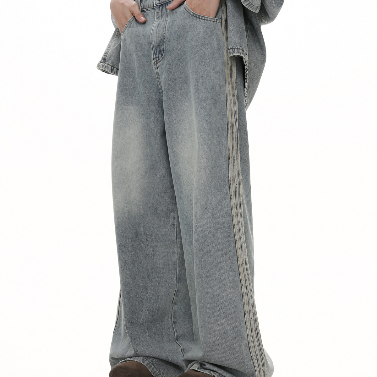 QS457A side line denim
