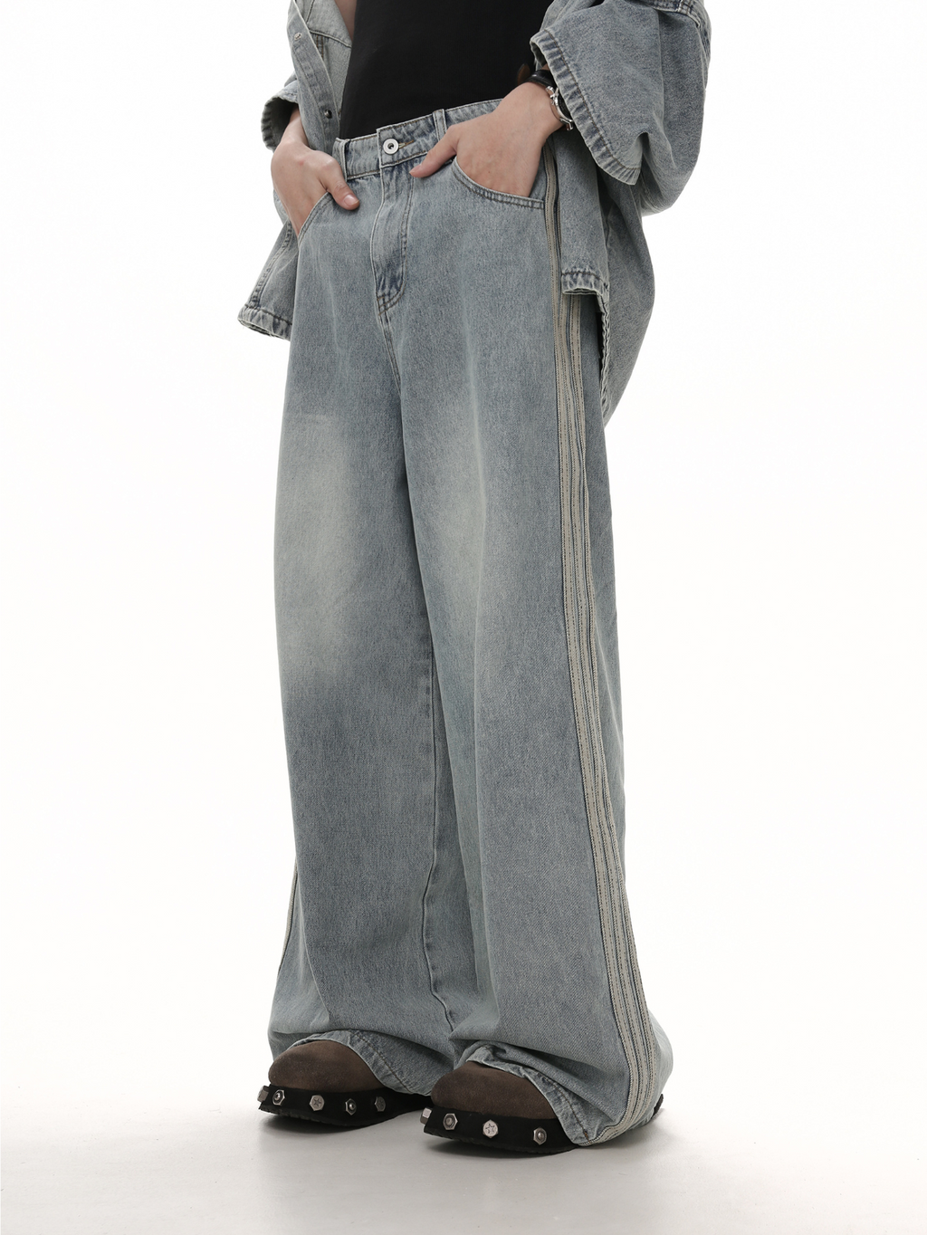 QS457A side line denim