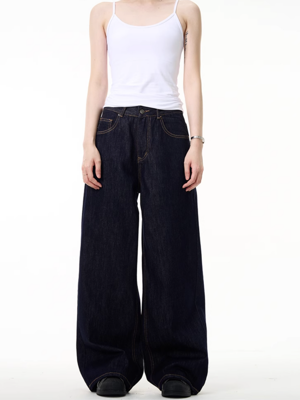 パンツ QS86(QS244B LOOSE DENIM) QS244B loose denim