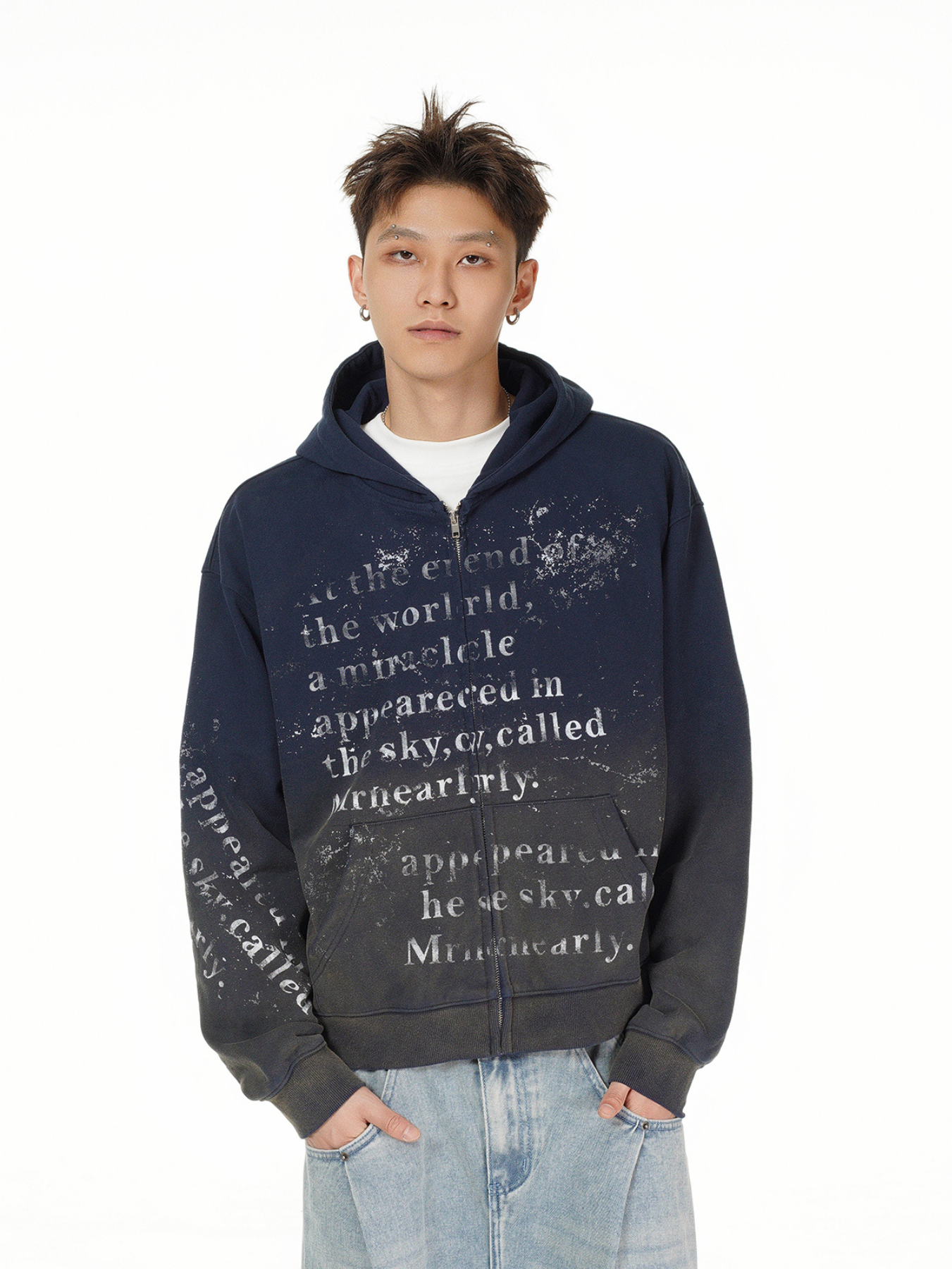 QS981A zip hoodie