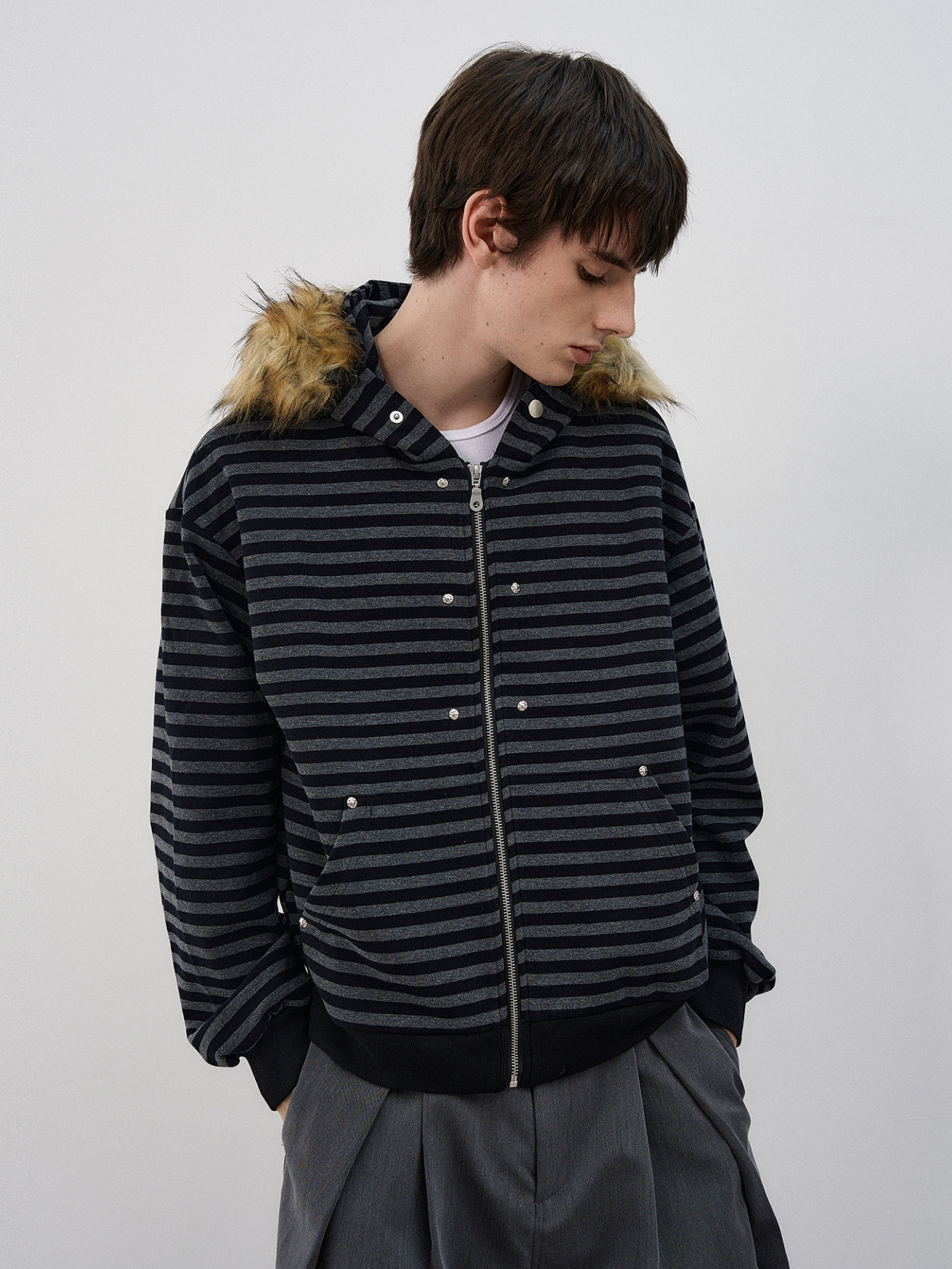 QS608B zip hoodie