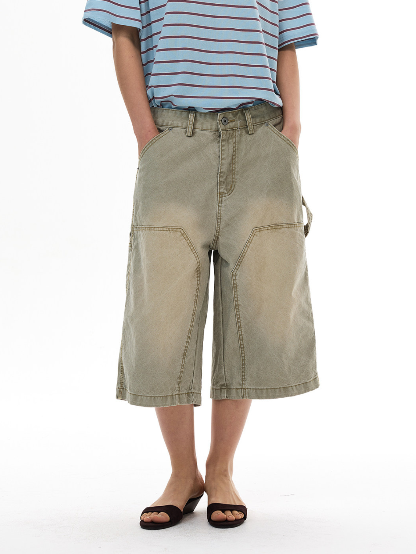 QS824B denim shorts