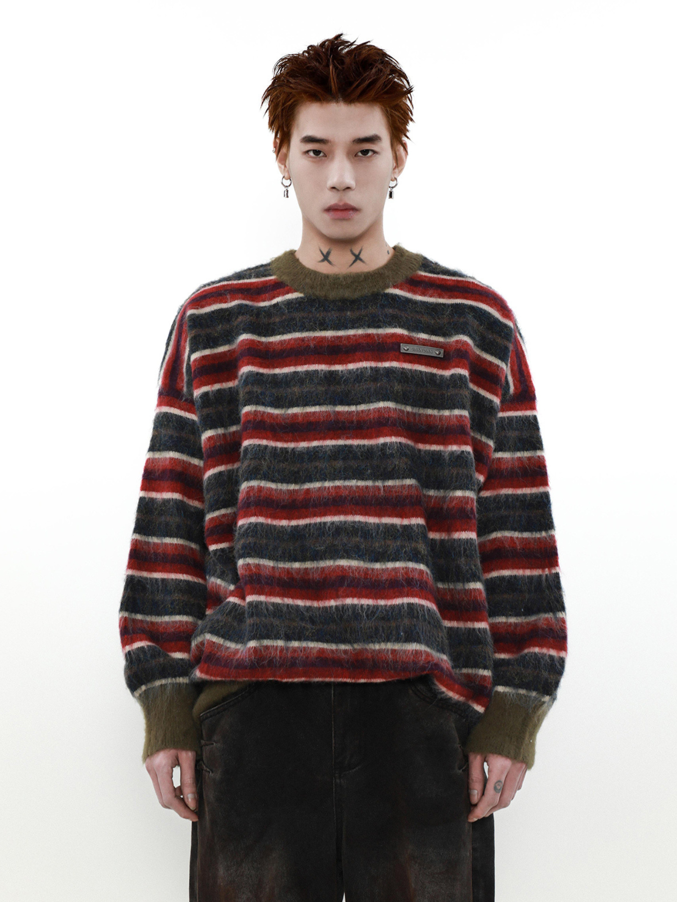 QS353A stripe sweater