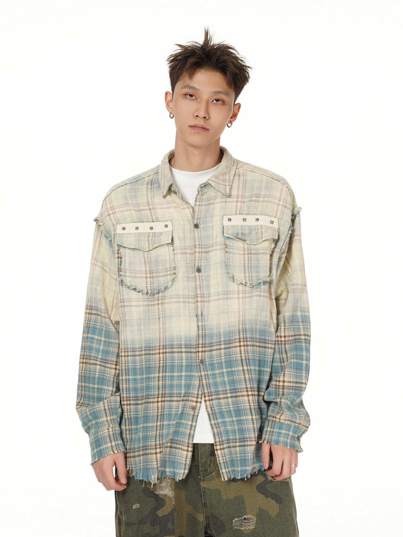 QS984A check shirts