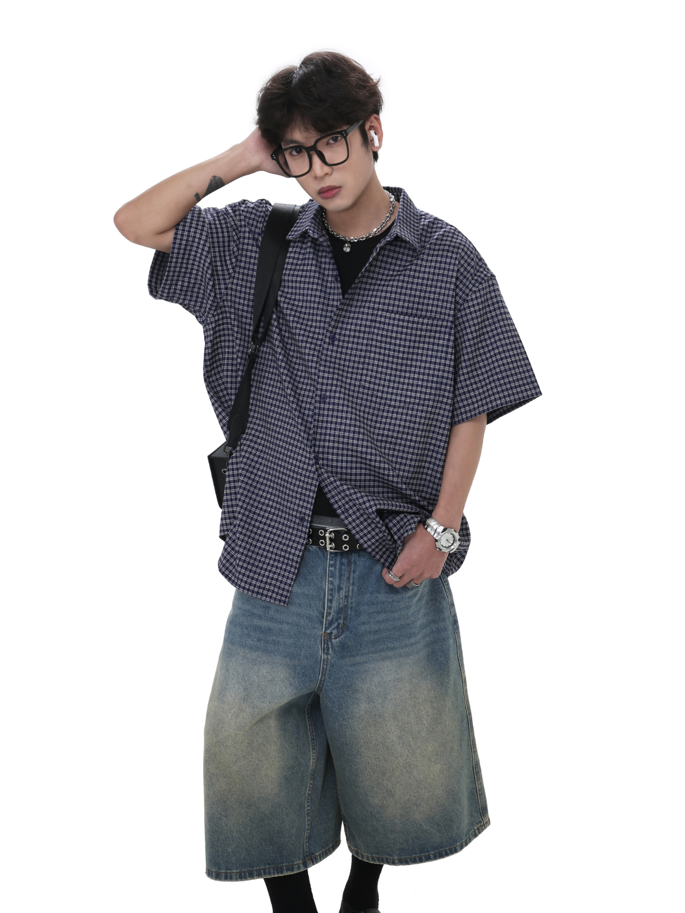 QS448B check shirts