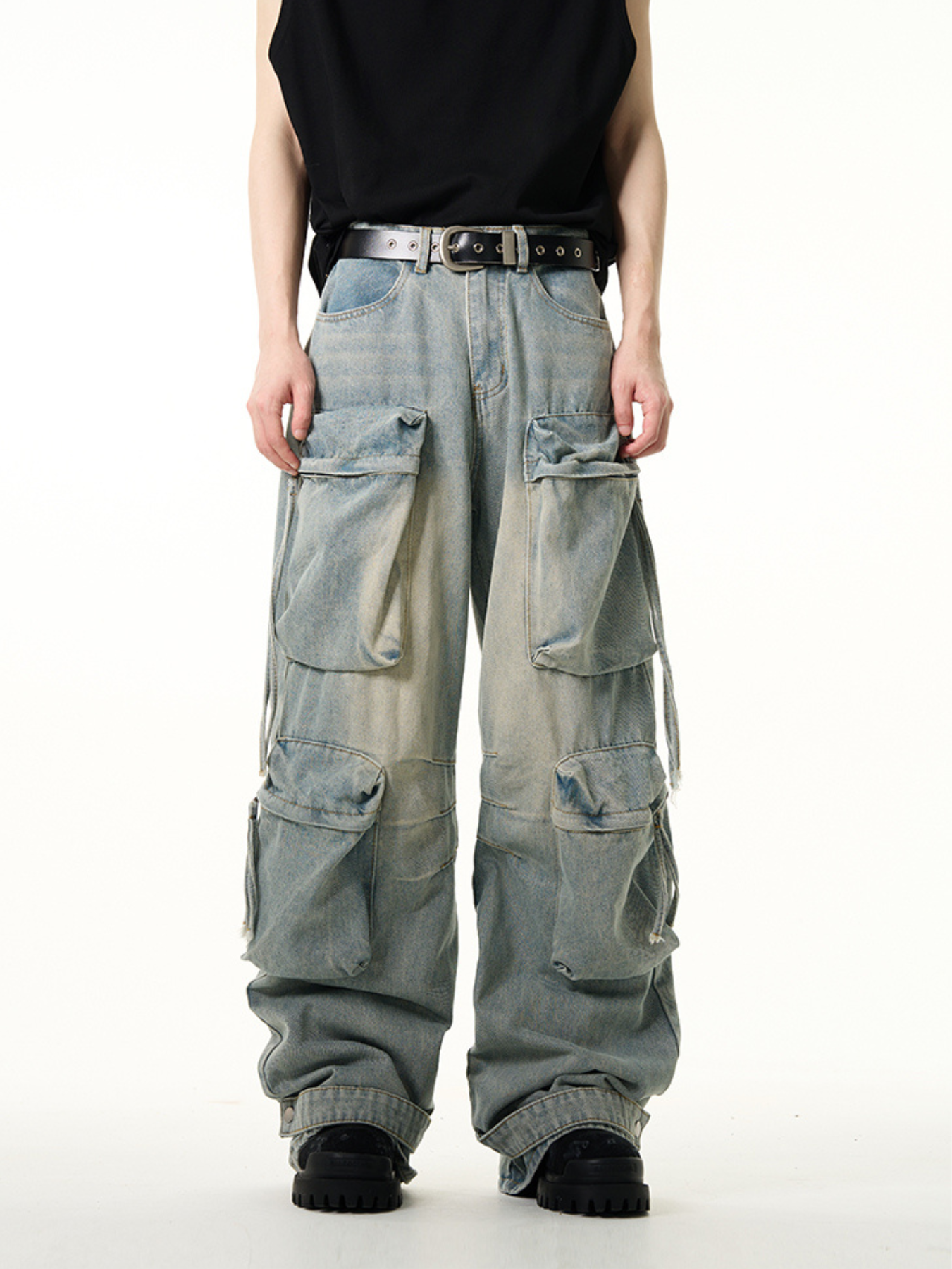 QS691A multi pocket pants